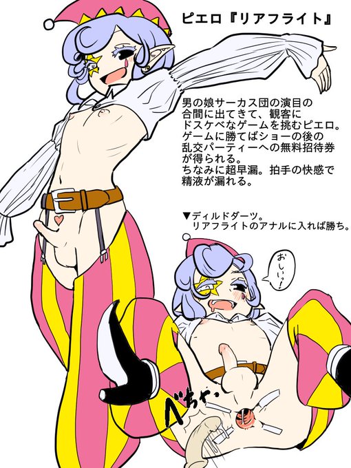 昔描いた変態男の娘サーカス団
14人描いたけど途中で断念してる 