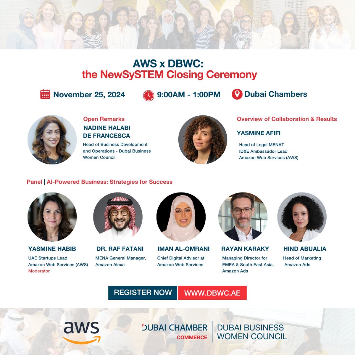 Dubai Business Women Council (@dbwc_uae) on Twitter photo Don’t miss the finale of the DBWC’s initiative with <a href="/awscloud/">Amazon Web Services</a> .this event includes an inspiring overview of the initiative, an expert panel on leveraging AI for business growth. Join us to gain actionable insights & strategies - register now lnkd.in/dyMiD9Tk Don’t miss the finale of the DBWC’s initiative with <a href="/awscloud/">Amazon Web Services</a> .this event includes an inspiring overview of the initiative, an expert panel on leveraging AI for business growth. Join us to gain actionable insights & strategies - register now lnkd.in/dyMiD9Tk