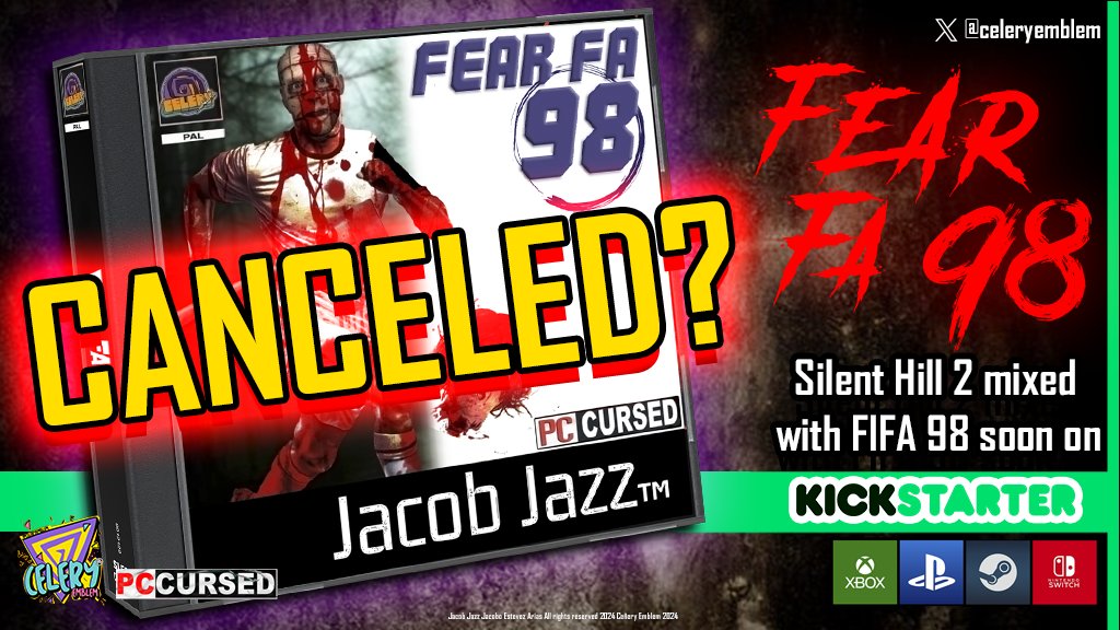 FEAR FA 98 CANCELED? ITS A POSSIBILITY! ONLY 8 DAYS LEFT AND WE'RE AT 65% THATS WHY WE NEED ALL YOUR HELP! IF YOU'RE PRESS HELP US WITH AN ARTICLE! IF YOU'RE MEDIA TALK ABOUT THE GAME ON YOUR CHANNEL! AND OF COURSE, IF YOU WANT TO PLAY IT... BACK IT!!! WE NEED ALL THE HELP!