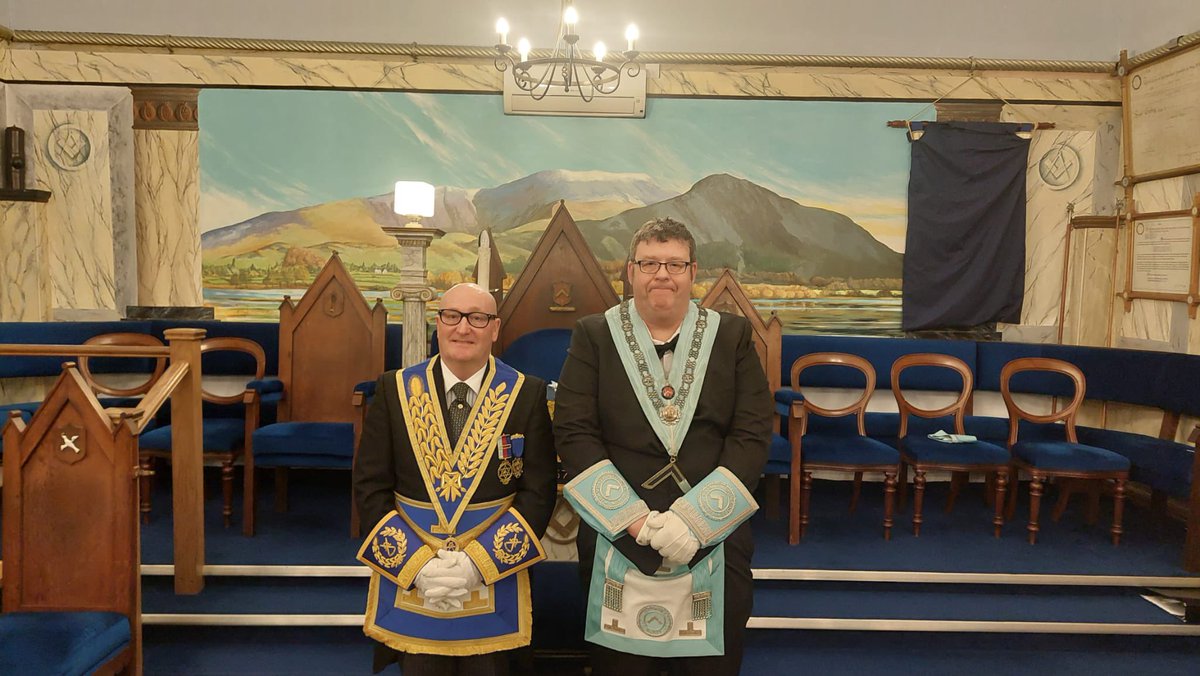John Dalton 7577 held their installation on Friday 8th November and we witnessed Brother Michael Gracey Master Elect, being installed as WM by W.Bro Adam Anderson Cole in a brilliant ceremony. W.Bro Michael Cameron represented the RWPGM and also gave a superb address to the WM
