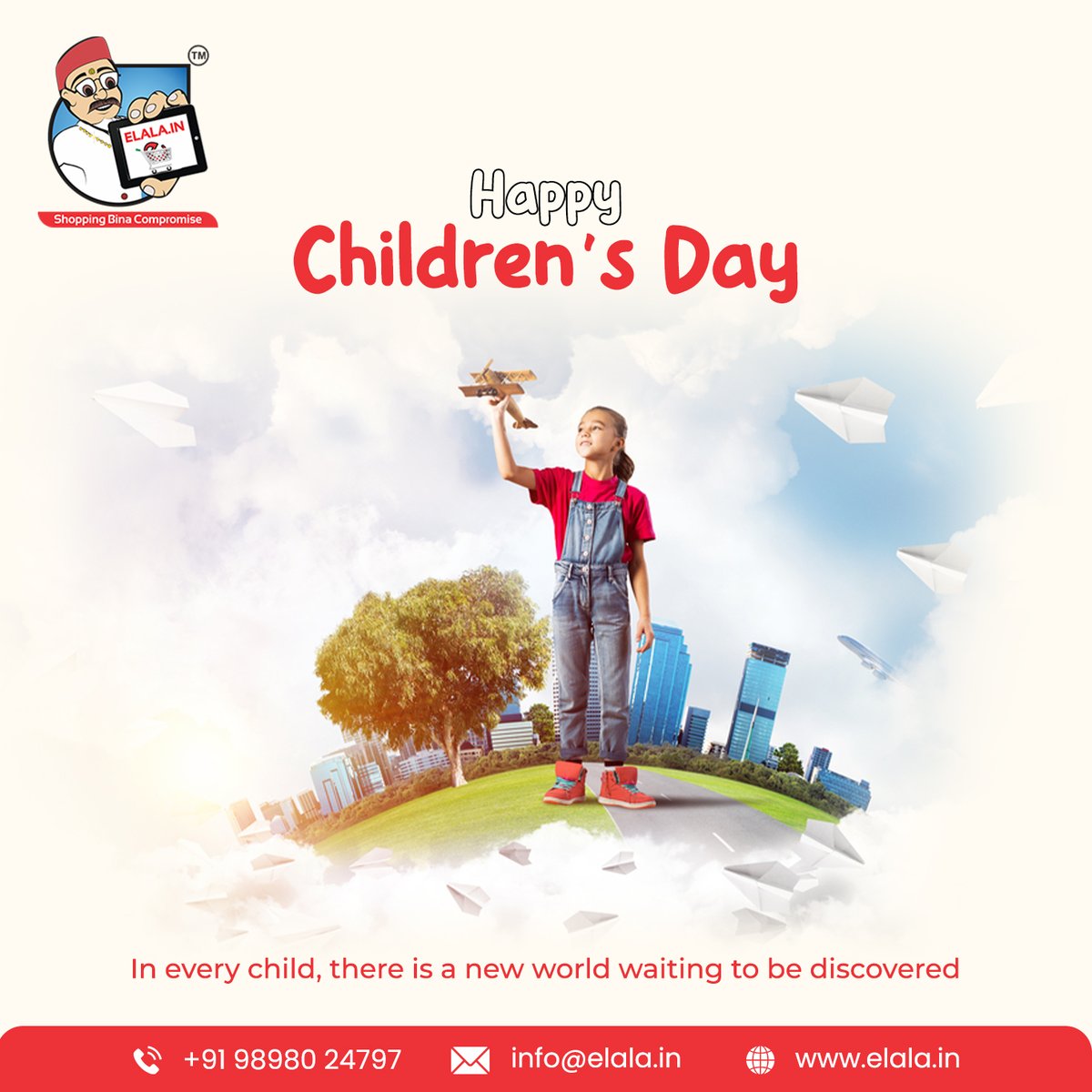 elalaindia's tweet photo. In every child, there is a new world waiting to be discovered.

#elala #happychildren #happinessisfree #inspireourkids #ForTheChildren #HappyChildrensDay  #celebratingchildhood #JoyfulHearts https://t.co/2dKh8PvO1T