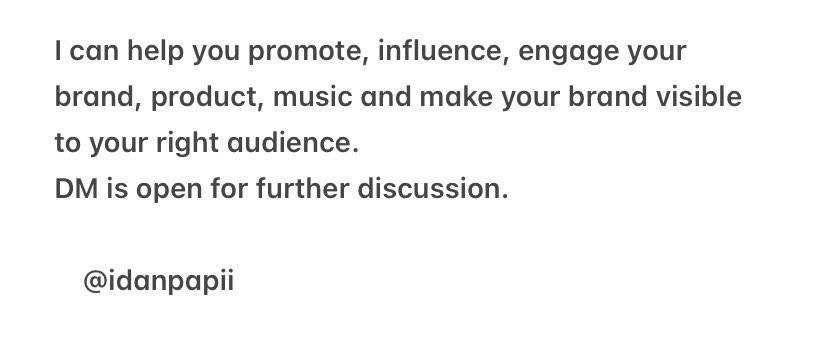 Brand Marketing/ PRs? DM 📬 https://t.co/T9UUvlnxJR