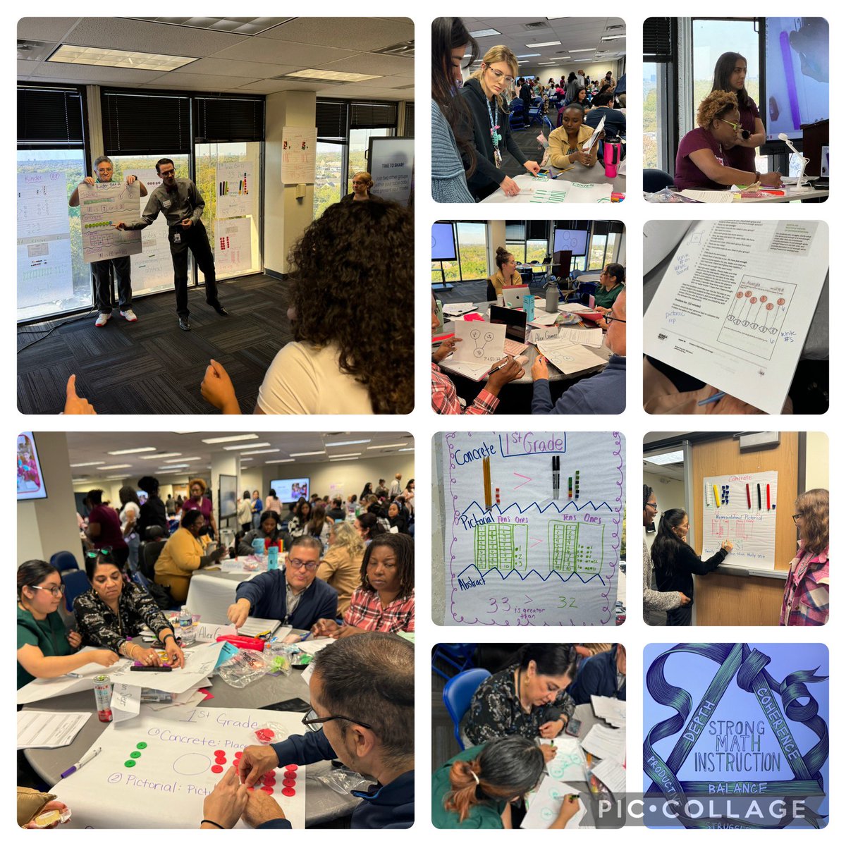 I spy some <a href="/LeeAMcShanJr_ES/">Lee A. McShan Jr. Elementary School</a> teachers engaging in Math Academies!🤗