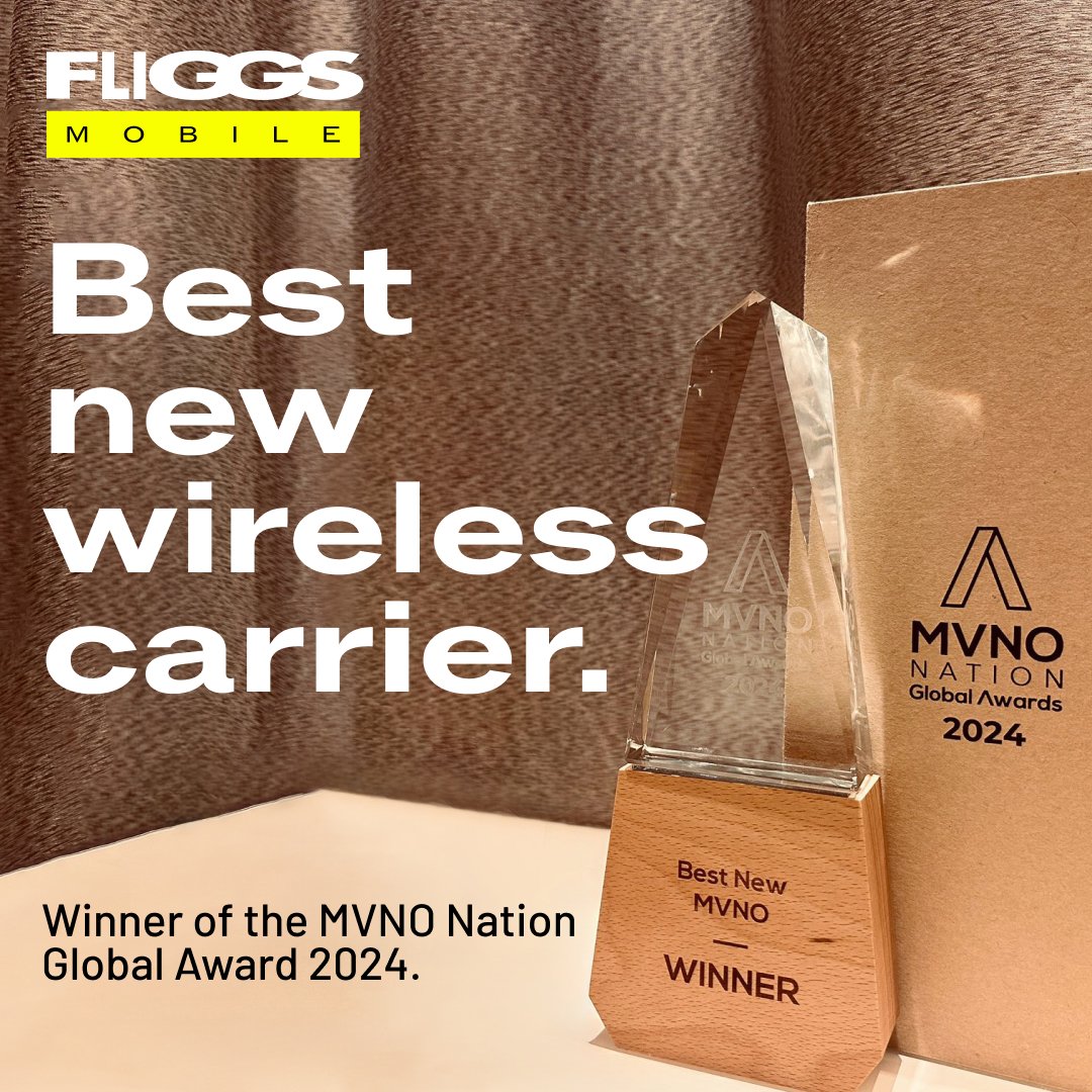 And the winner is… fliggs mobile.🏆

We're thrilled to win the "Best New Wireless Carrier Award" at MVNO Nation, reinforcing our commitment to delivering top-notch experiences. 💪

💡 See why we stand out—download the app today.