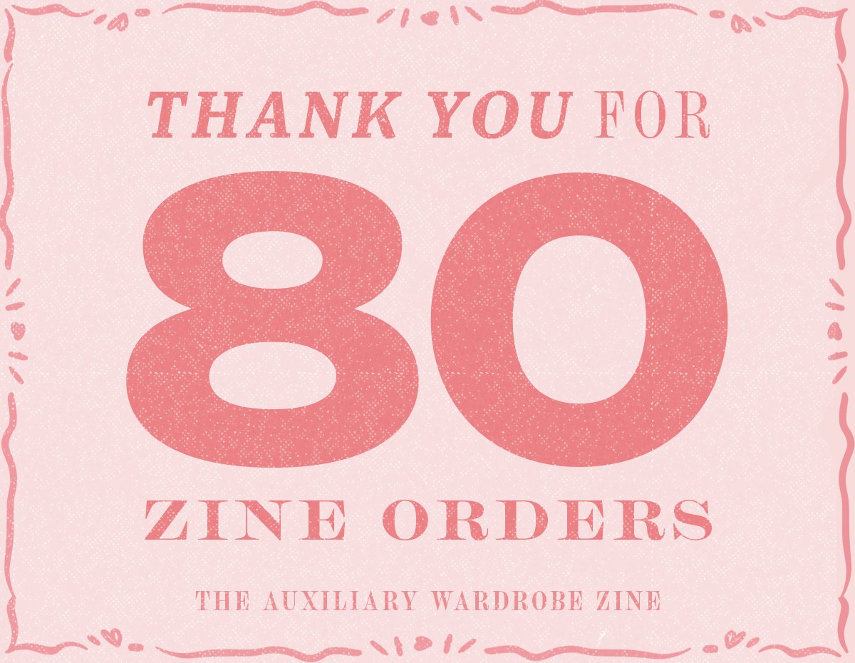 🩷🩷🩷Thank you for 80 orders🩷🩷🩷   

Reminder that the final day for donations is the 16th! 

#auxiliarywardrobezine #OFMDfanart