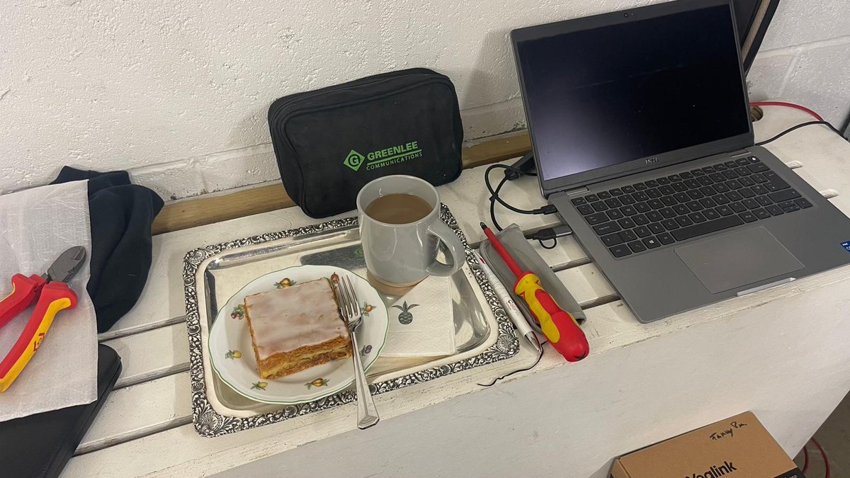 You know the client is happy when they bring you coffee and cake on a silver tray
