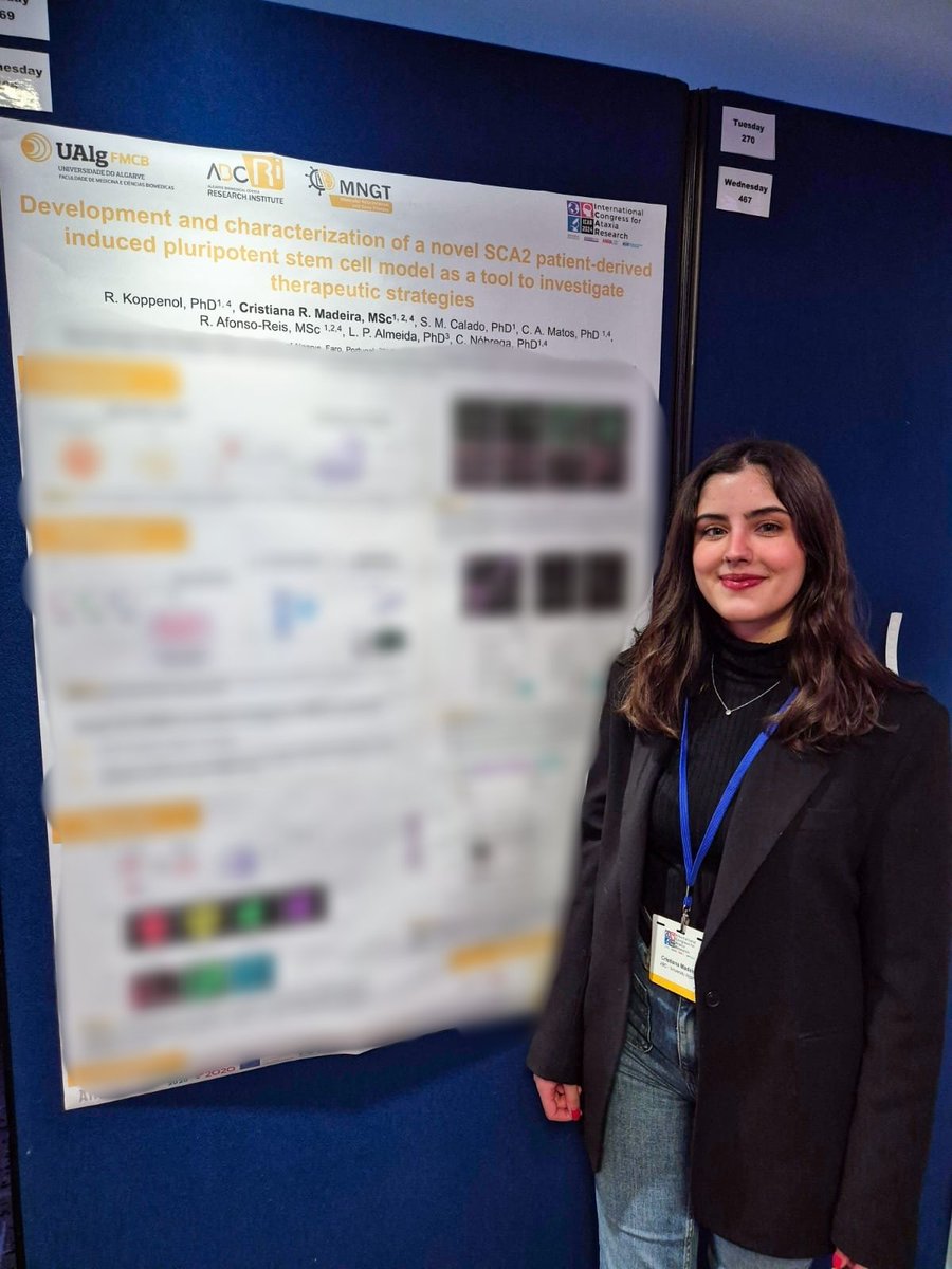 Clevio_Lab's tweet image. We are so excited to be part of #ICAR2024 yesterday we had the pleasure of having @c_rmadeira
presenting her poster!

#AtaxiaUK #AtaxiaAwareness #AtaxiaResearch #Research
