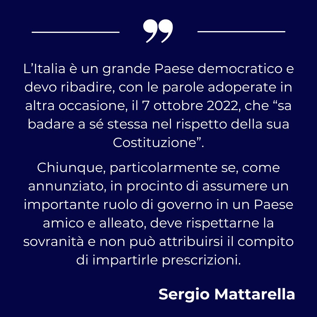 Grazie Presidente, lei sì che difende l’Italia

#Musk