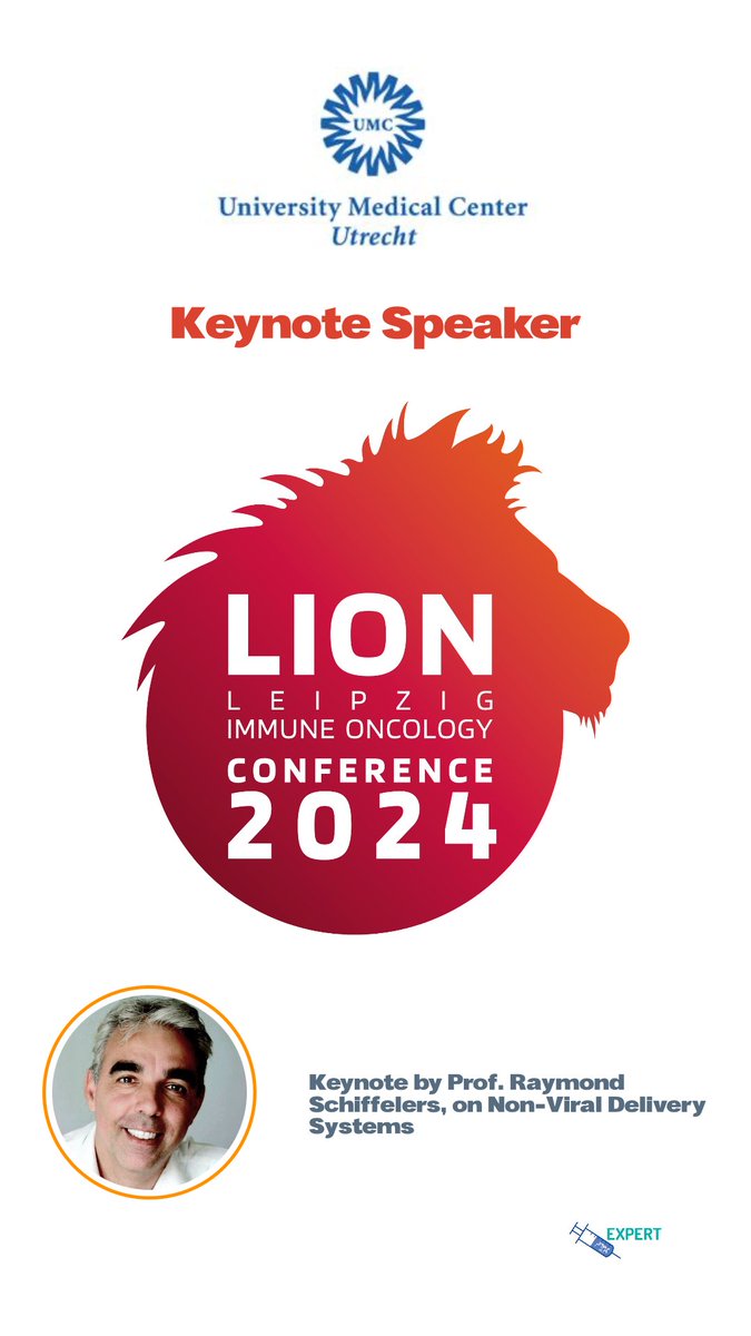 Join us today at the #LIONconference, where our coordinator <a href="/nanoray10/">nanoray</a> is presenting a keynote lecture on non-viral delivery systems in immuno-#oncology as part of Session V: "Nonviral Gene and #RNA Delivery in the Context of Immunotherapies"!

 See you at 2.30pm!