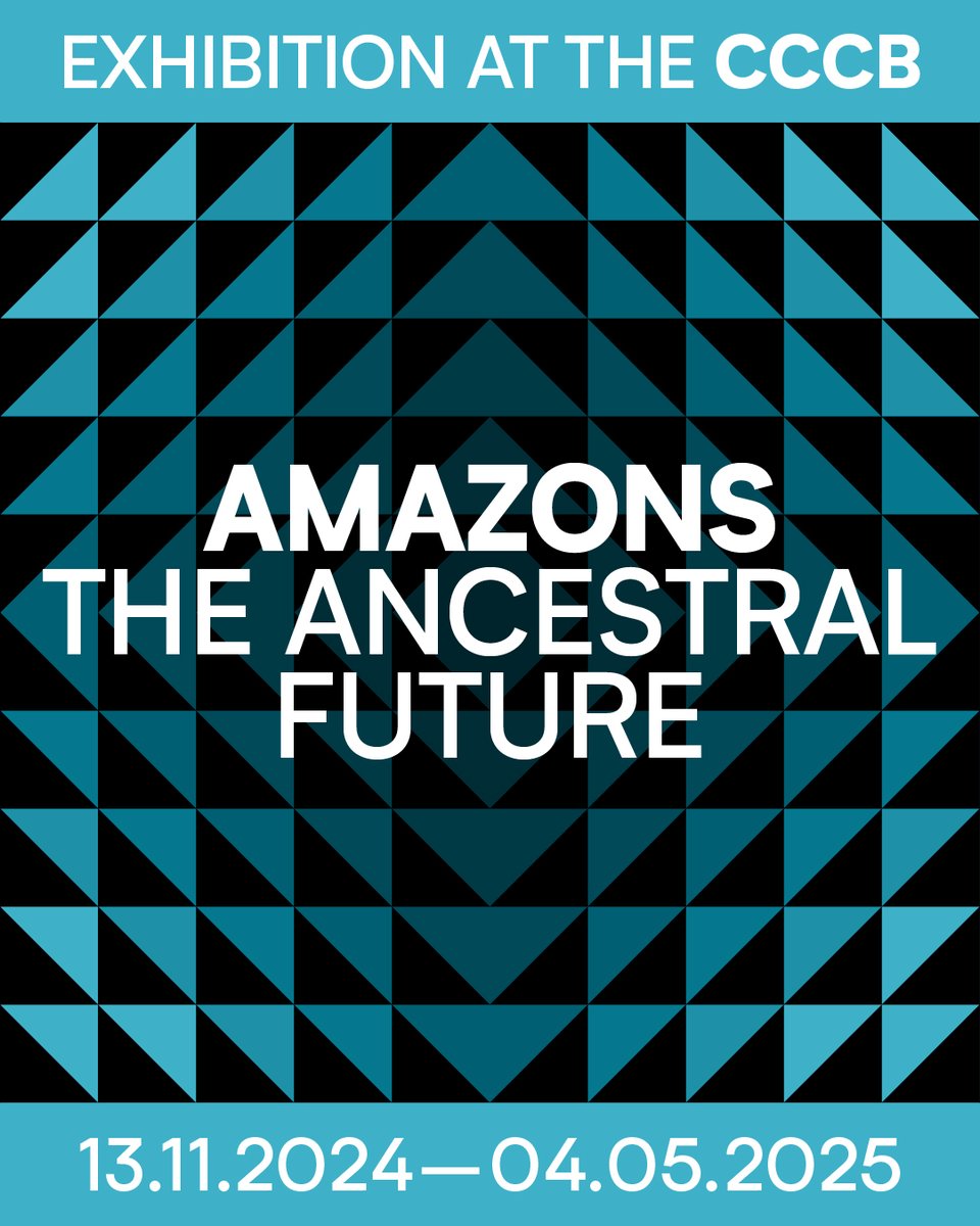 Amazonies. Le Futur ancestral du 13/11/2024 au 04/05/2025 au @cececebe
L’exposition est un projet choral et polyphonique conçu depuis l’Amazonie et formé par un ensemble d'artistes et d'intellectuel·le·s de cette région clé pour l'avenir du monde.
cccb.org/en/exhibitions…