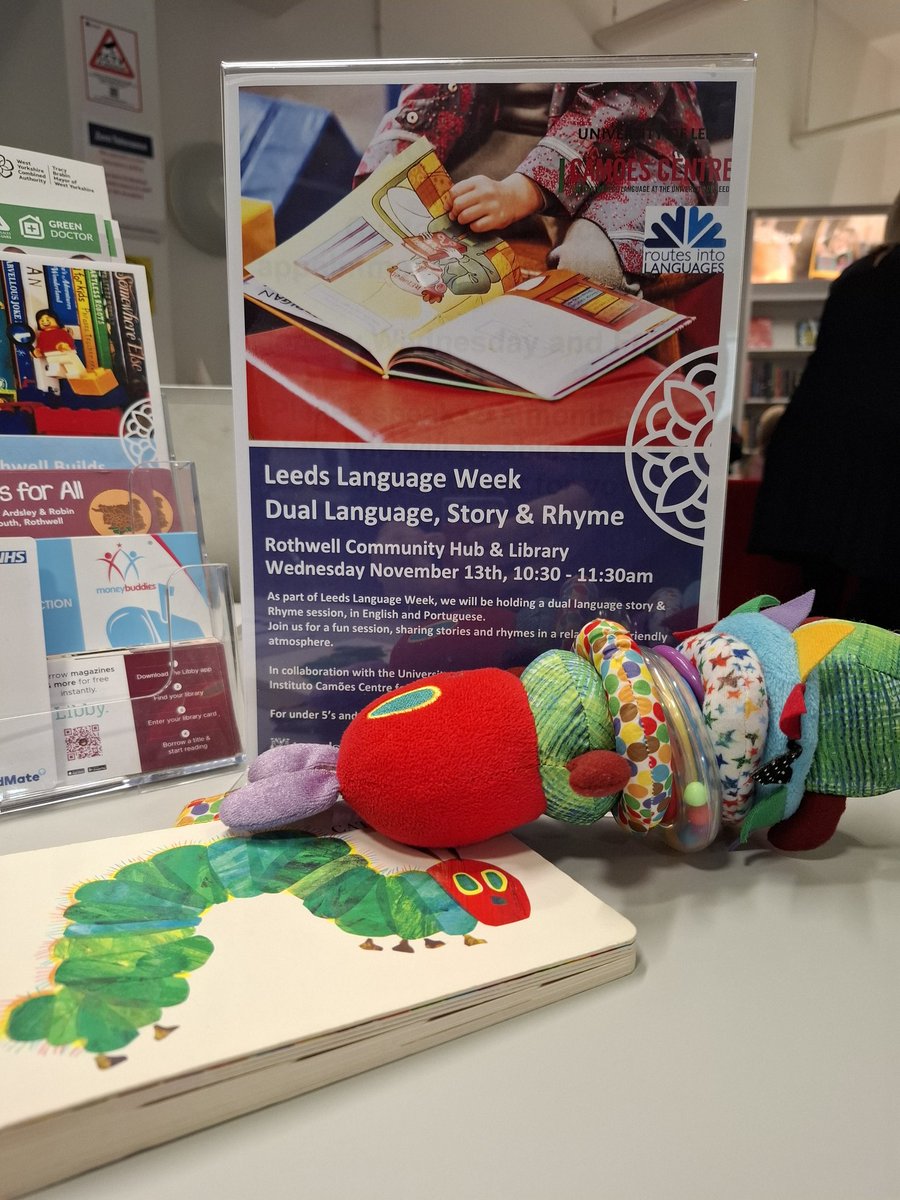 sofiarmartinho's tweet photo. Great start to the day at Rothwell Library @leedslibraries for some stories in #Portuguese in a room full of energetic under 5s! #LeedsLanguageWeek #CamõesCentreLeeds @LCSLeeds @UoLArtsOutreach https://t.co/3eUGAd9KUx