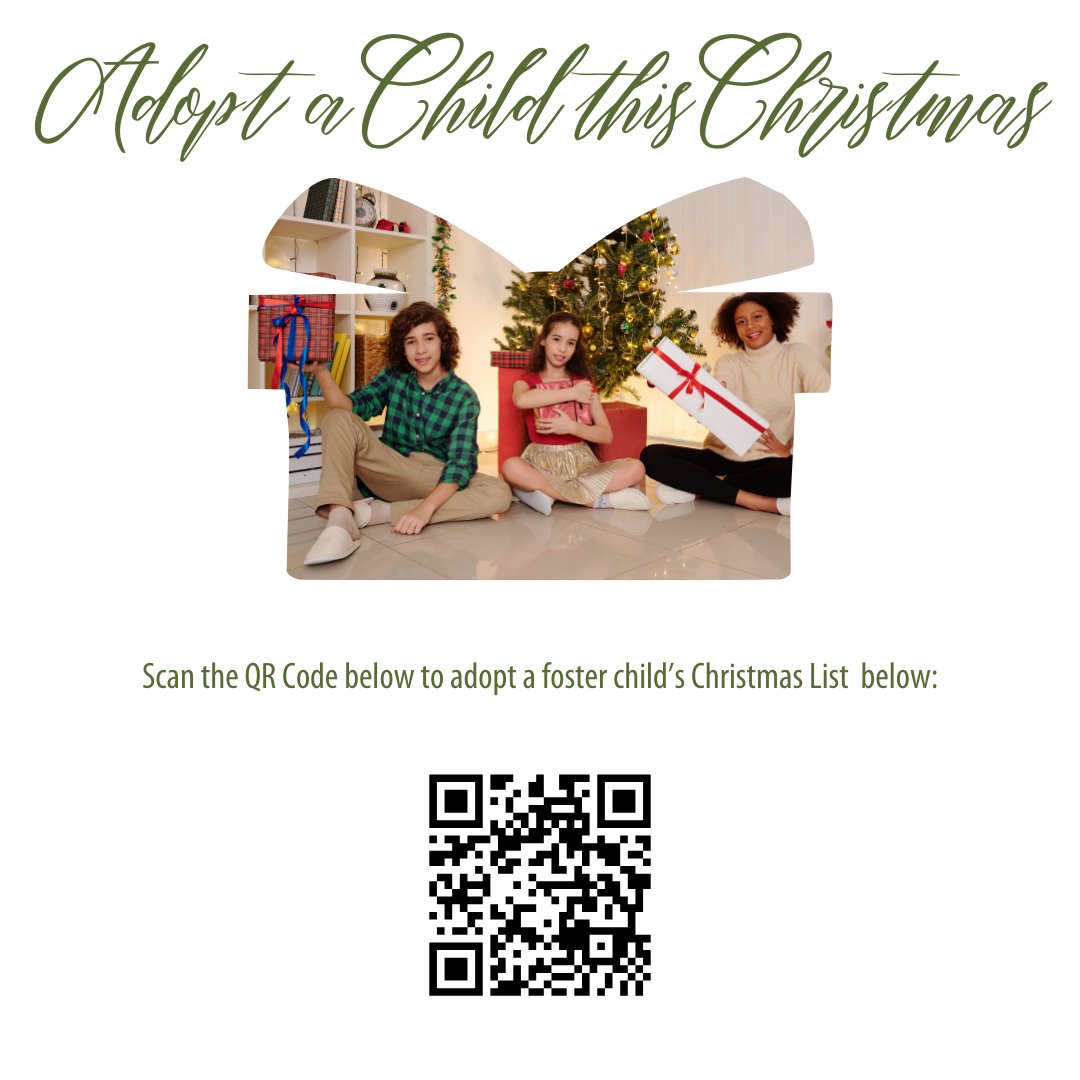 We still have children’s Christmas lists left! Adopt a child’s list today and help give them a Christmas like they have never had before. You can request a child’s list by clicking this link: form.jotform.com/242834415173051 #Christmas #Fostercare #MCH