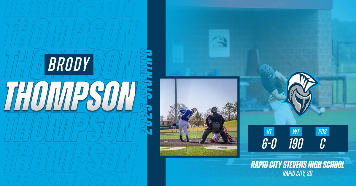 NATIONAL SIGNING DAY
🚨 It’s Official
✍🏼 Signed

Welcome to MadTown <a href="/Brody_Thomp14/">Brody Thompson 2025</a>

Catcher | Stevens High School
Rapid City, SD

#BeTrojan⚔️ | #FinishEmpty
All You Got. Every Day.