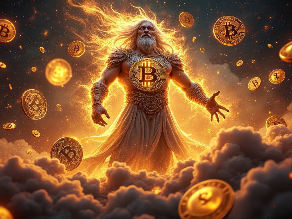 mikowave's tweet photo. Think of the crypto market as a sort of buzzing crowd, with thousands of coins vying for attention. Then, Bitcoin makes a move—it’s like Zeus himself stepping into the room. 

Instantly, the noise drops. All eyes shift to Bitcoin, and the rest of the market pauses… almost in reverence. It’s not just a flex; it’s a reminder of who’s really in charge—a move as thrilling as it is awe-inspiring. 

Hype AF ….. #Bitcoin $92k LFG!