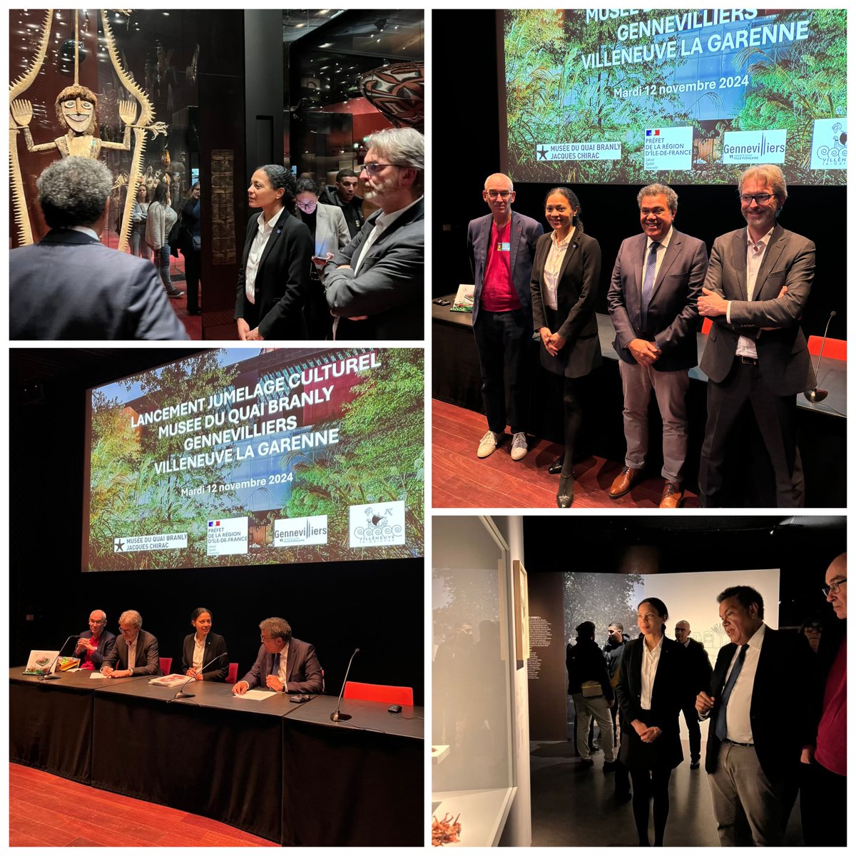 Préfet des Hauts-de-Seine 🇫🇷🇪🇺 (@prefet92) on Twitter photo Hier soir, la préfète pour l'#EgalitédesChances, Nadège Baptista était au musée du <a href="/quaibranly/">musée du quai Branly - Jacques Chirac</a> pour le lancement du jumelage culturel entre le musée et les communes de <a href="/villeneuve_92/">Ville de Villeneuve-la-Garenne</a> et de <a href="/V_Gennevilliers/">Ville de Gennevilliers</a> en présence des maires, <a href="/PascalPelain/">Pascal Pelain</a> et <a href="/patrice_leclerc/">Patrice Leclerc - Gennevilliers 🔻🐝</a>
➡️Le jumelage Hier soir, la préfète pour l'#EgalitédesChances, Nadège Baptista était au musée du <a href="/quaibranly/">musée du quai Branly - Jacques Chirac</a> pour le lancement du jumelage culturel entre le musée et les communes de <a href="/villeneuve_92/">Ville de Villeneuve-la-Garenne</a> et de <a href="/V_Gennevilliers/">Ville de Gennevilliers</a> en présence des maires, <a href="/PascalPelain/">Pascal Pelain</a> et <a href="/patrice_leclerc/">Patrice Leclerc - Gennevilliers 🔻🐝</a>
➡️Le jumelage