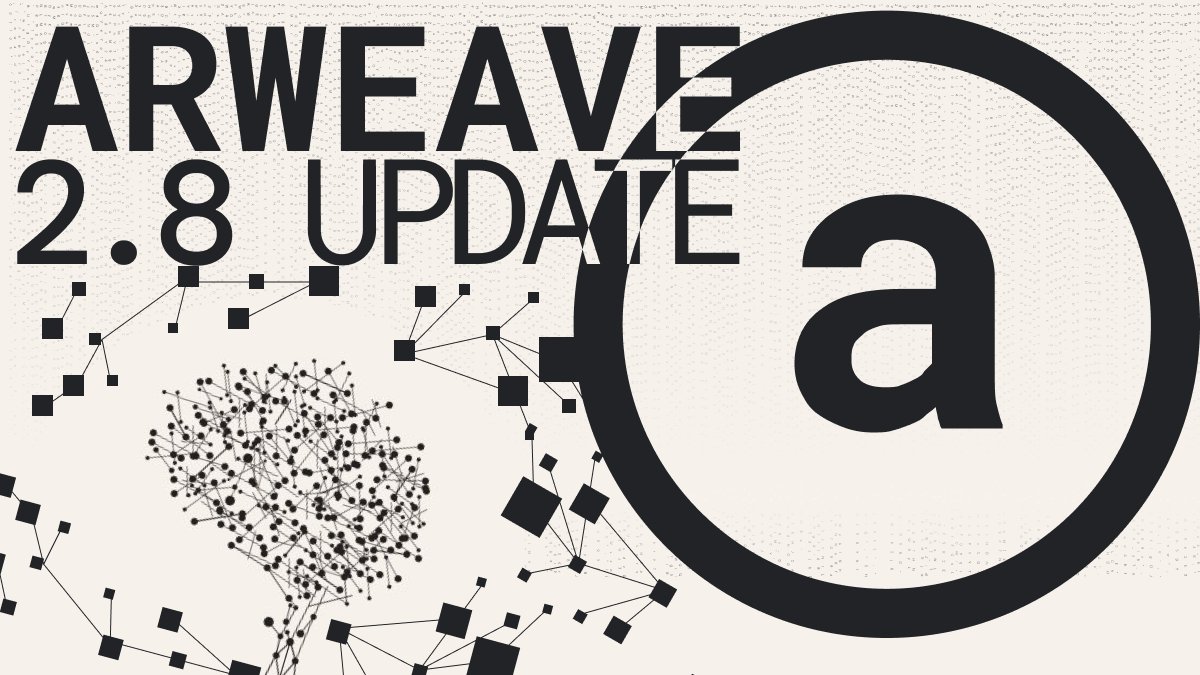 Arweave 2.8 is here!⚡️ 

This major upgrade boosts efficiency, cuts costs for miners, and strengthens security. 

The future of the PermaWeb is brighter than ever.