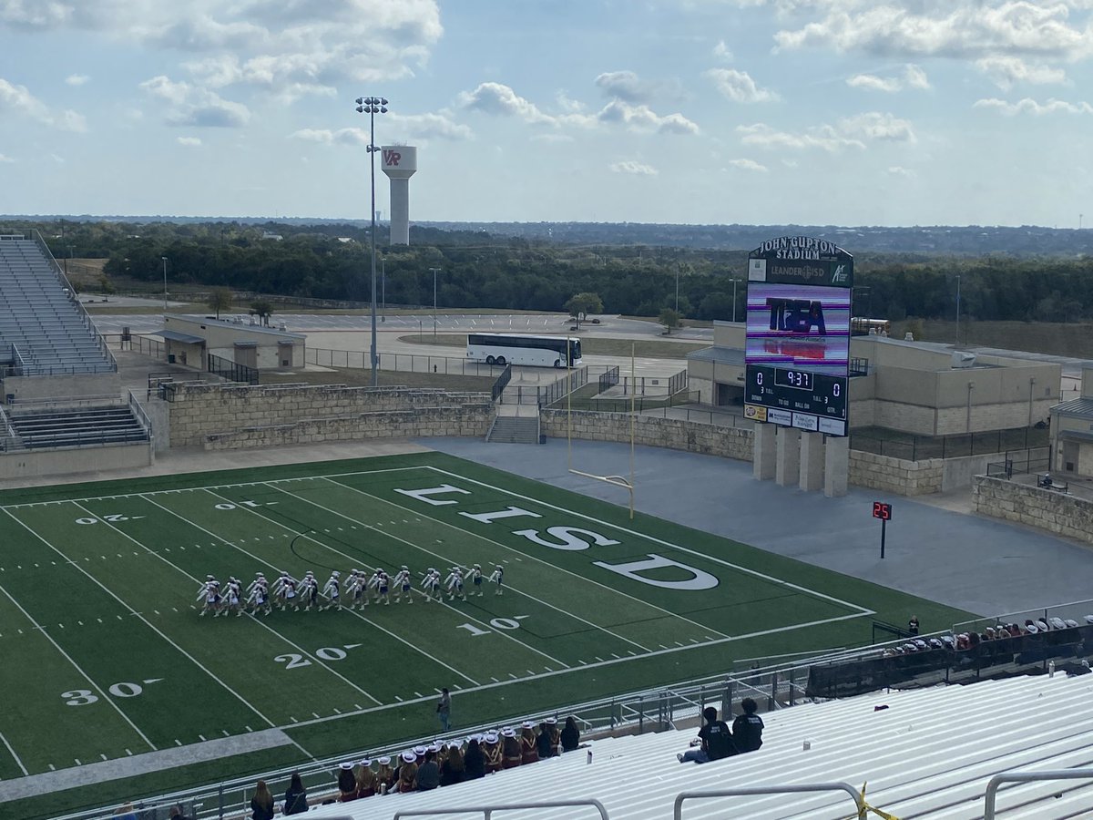 LeanderFineArts's tweet photo. TDEA fall assessment is underway @LeanderISD ! Taking the field first, our very own @ghsguardians https://t.co/5GfgsOO3Fo