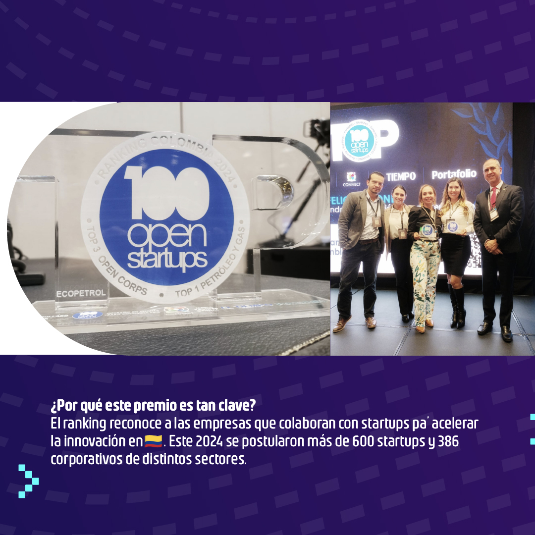Red_econova's tweet image. ¡Otro logro pa&apos; la Iguana! 🦎Con el 3er lugar en el #100OpenStartups, categoría &apos;Open Corps&apos; y 1er lugar en &apos;Petróleo y Gas&apos;, @ECOPETROL_SA  sigue demostrando por qué es un referente de innovación en Colombia. ¡Este es sólo el comienzo! 
#SosTECnibilidad® 🌎
#Innovación 🦾