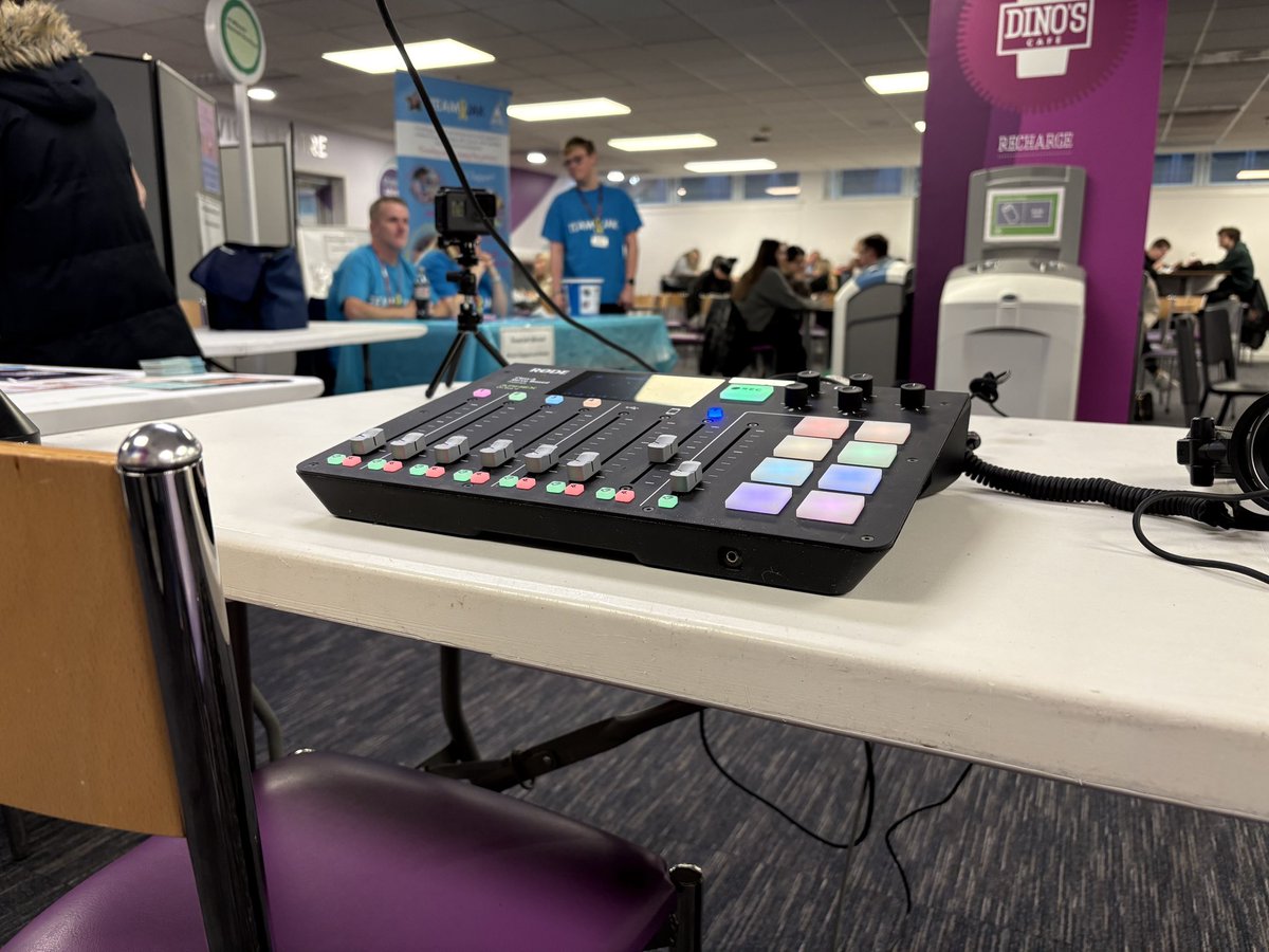 NESCollegeRadio's tweet photo. A lot of fun had by all at the pop-up event in aid of Team Jak at @NESCollege today. 

Some awesomely cheesy party tunes, a fantastic atmosphere and all for a great cause. 

Huge thank you to @NESColSA and the Learning Opportunities sector for having us along! https://t.co/yptG8KtH0F