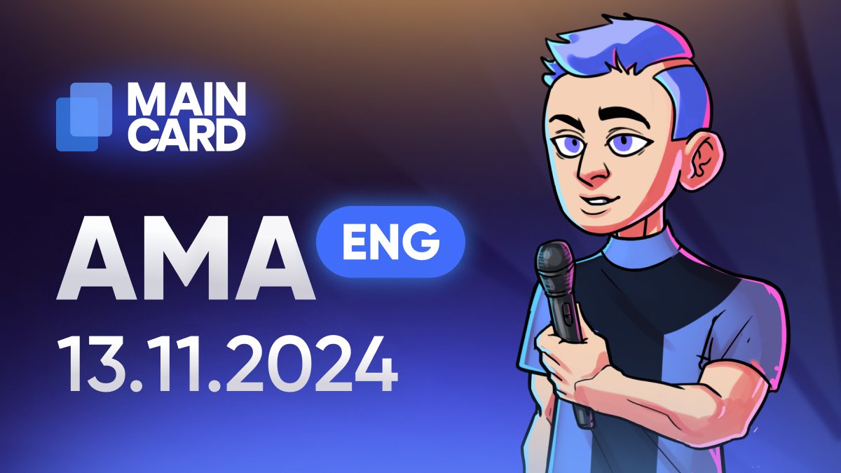 🚨 AMA with @MaincardGame CEO is live now! Join and ask your questions. Invite friends: t.me/maincard_offic…. Don’t miss it! 💬👥 #Maincard #AMA #TON $TON #MCN $MCN