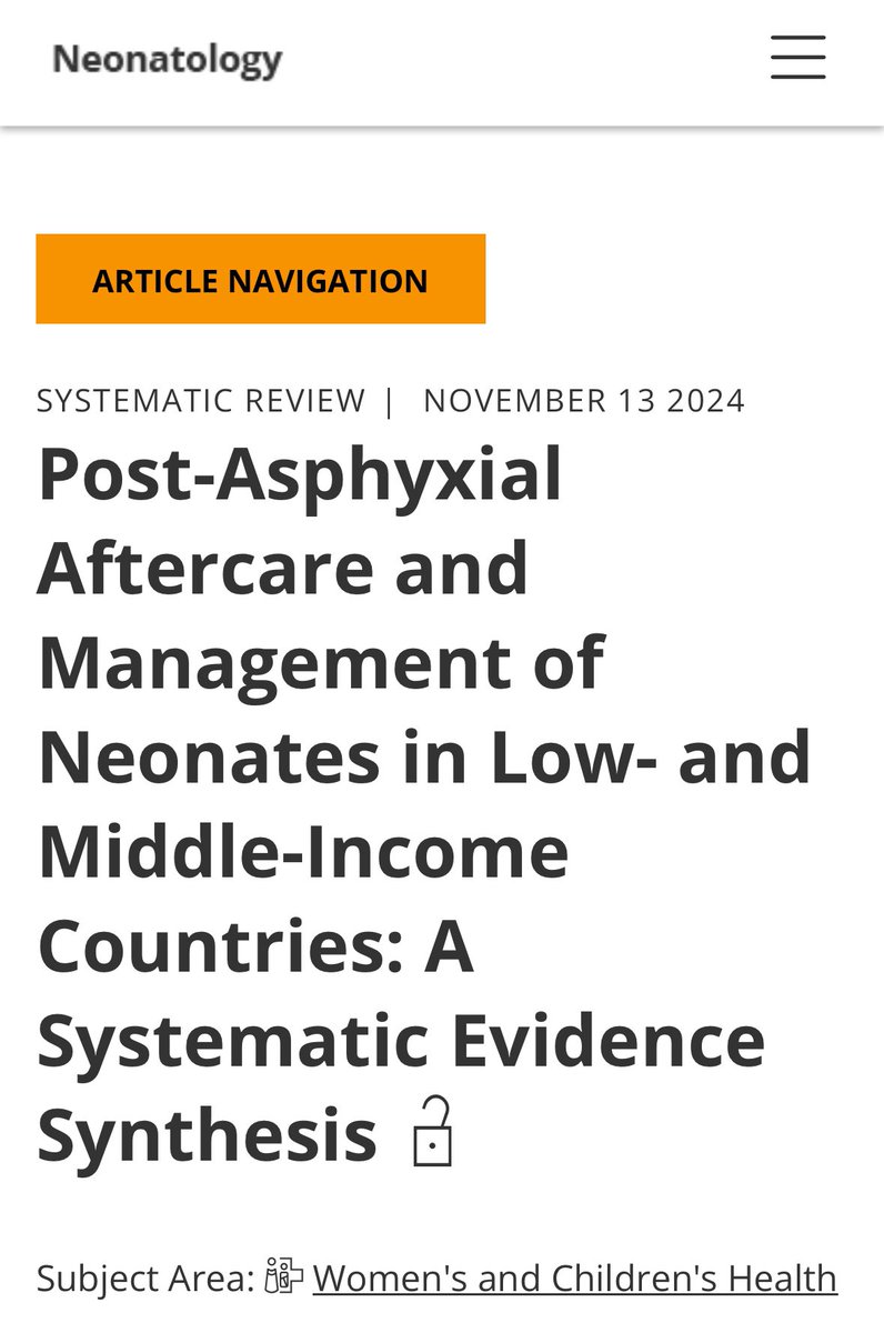 sihotad's tweet photo. NEW: Post-Asphyxial Aftercare and Management of Neonates in Low- and Middle Income Countries
https://t.co/w967fNjah2
#BirthAsphyxia #GlobalHealth https://t.co/qMGsNQZXNX