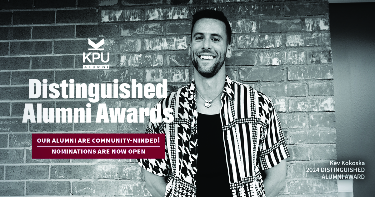 Help us recognise &amp; celebrate the exceptional alumni in our community! Nominations for the 2025 Alumni Awards are now open! 

Learn more and start a nomination: alumni.kpu.ca/awards

#KPUAlumniAwards #KPUAlumni #AlumniExcellence #DistinguishedAlumni #OutstandingYoungAlumni