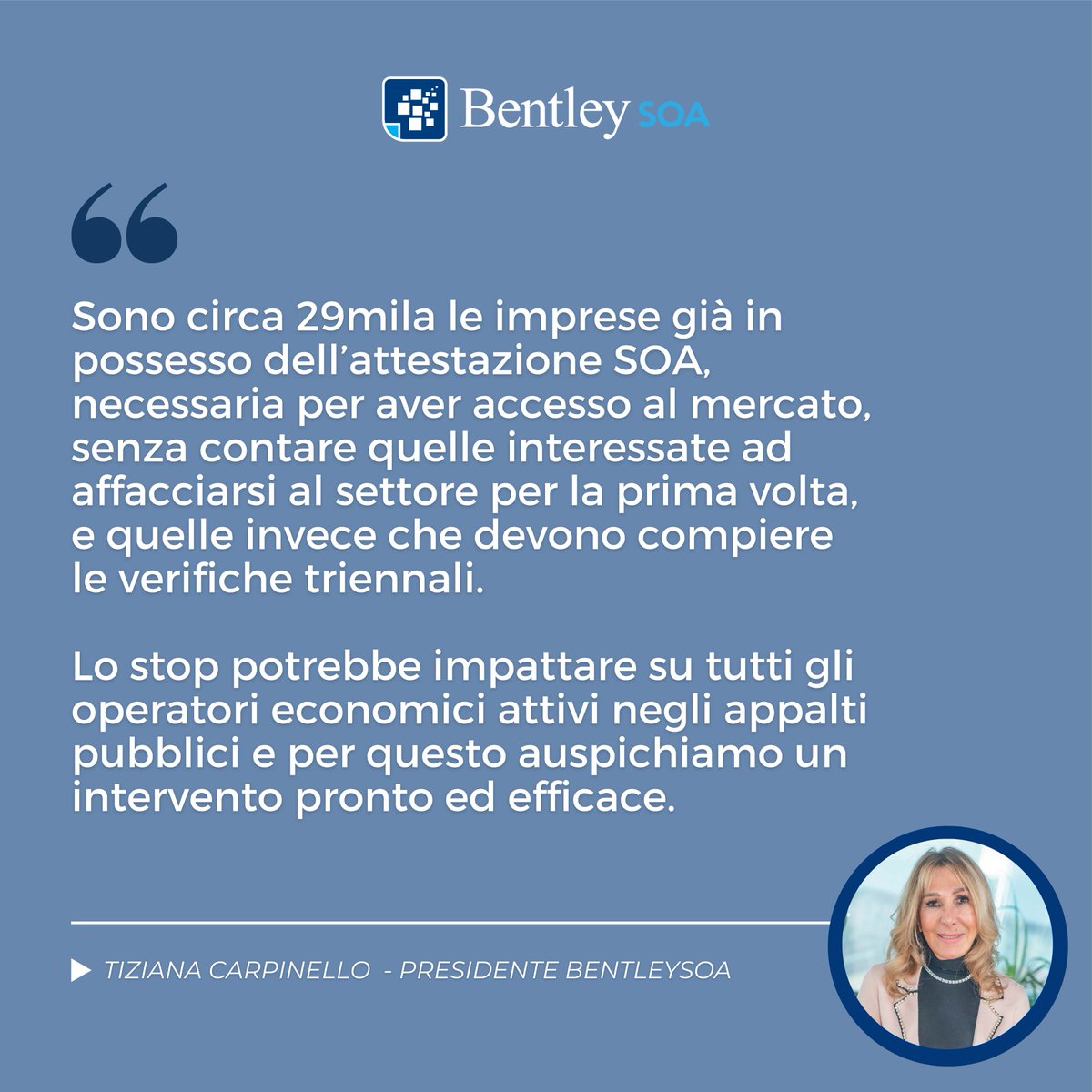 🗞️ <a href="/sole24ore/">IlSole24ORE</a> ha evidenziato come il meccanismo di verifica e attestazioni delle #SOA rischi di bloccarsi a partire dal nuovo anno: il <a href="/RIMiG_Giustizia/">Ministero della Giustizia</a> interromperà l'invio dei dati del casellario giudiziario alle #SOA, bloccando in questo modo l'intero processo di verifica.