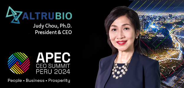 Our President and CEO Dr. Judy Chou is invited to the <a href="/APEC_CEOsummit/">APEC CEO Summit 2024</a> 2024, Nov 13-15 in Lima, Peru. Bringing together CEOs, entrepreneurs, &amp; thought leaders, the Summit provides a platform for exchanging ideas, collaboration &amp; relationship building. Link: bit.ly/48IhMjn
