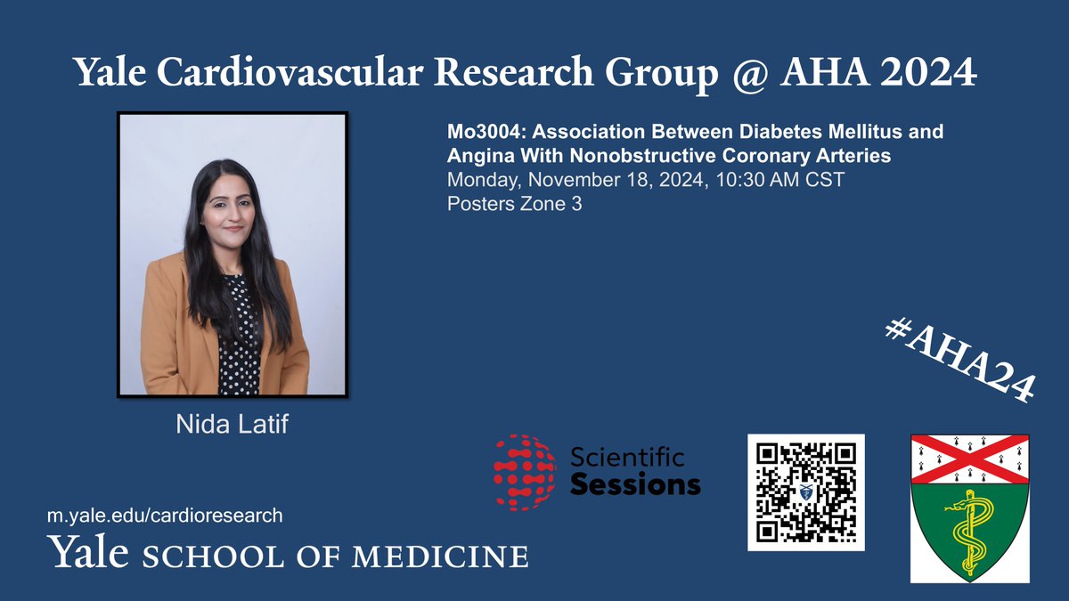Yale Cardiovascular Research Group (@ycrg_yale) on Twitter photo YCRG researchers will be presenting at #AHA24 in Chicago <a href="/S_Kostantinis/">Spyros Kostantinis</a> <a href="/Yalecards/">Yale Interventional Cardiology</a> <a href="/YaleCardiology/">Yale Cardiology</a> <a href="/YaleIMed/">Yale Internal Medicine</a> <a href="/YaleMed/">Yale School of Medicine</a> <a href="/InocaInternati1/">INOCA INTERNATIONAL</a> <a href="/samitshahmd/">samitshahmd</a> <a href="/AlexandraLansky/">Alexandra Lansky</a> <a href="/Heartspasms1/">spasmlife</a> YCRG researchers will be presenting at #AHA24 in Chicago <a href="/S_Kostantinis/">Spyros Kostantinis</a> <a href="/Yalecards/">Yale Interventional Cardiology</a> <a href="/YaleCardiology/">Yale Cardiology</a> <a href="/YaleIMed/">Yale Internal Medicine</a> <a href="/YaleMed/">Yale School of Medicine</a> <a href="/InocaInternati1/">INOCA INTERNATIONAL</a> <a href="/samitshahmd/">samitshahmd</a> <a href="/AlexandraLansky/">Alexandra Lansky</a> <a href="/Heartspasms1/">spasmlife</a>