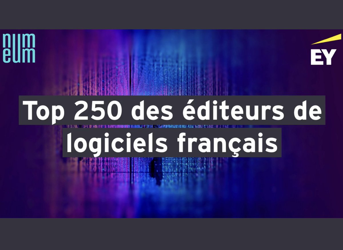 numeum (@numeum_) on Twitter photo Top 250 des éditeurs de logiciels 🇫🇷: Elles/ils seront nos guests 💫 :
▪️<a href="/T_Courbe/">Thomas Courbe</a>, DG de la <a href="/DGEntreprises/">Direction générale des Entreprises</a>
▪️<a href="/SYannicopoulos/">Sophie Yannicopoulos</a> DG, Adobe France
▪️David Khuat-Duy Fondateur et CEO, Ivalua
▪️François Candelon Partner Value Creation Seven2
▪️Animation par <a href="/marion_moreau/">Marion Moreau</a> Top 250 des éditeurs de logiciels 🇫🇷: Elles/ils seront nos guests 💫 :
▪️<a href="/T_Courbe/">Thomas Courbe</a>, DG de la <a href="/DGEntreprises/">Direction générale des Entreprises</a>
▪️<a href="/SYannicopoulos/">Sophie Yannicopoulos</a> DG, Adobe France
▪️David Khuat-Duy Fondateur et CEO, Ivalua
▪️François Candelon Partner Value Creation Seven2
▪️Animation par <a href="/marion_moreau/">Marion Moreau</a>