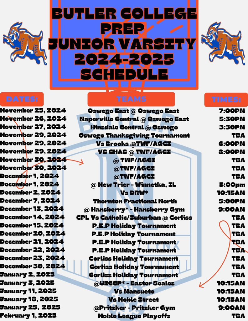 Our Varsity and JV schedules for the 2024-2025 season. <a href="/michaelsobrien/">Michael O'Brien</a> <a href="/mikeclarkpreps/">MikeClarkPreps</a> <a href="/MHS_Boys_/">Midwest Hoops Spotlight</a> <a href="/PrepHoopsIL/">Prep Hoops Illinois</a> <a href="/ILHoopProspects/">Illinois Hoop Prospects</a> <a href="/ILL_HS_Hoops/">Illinois High School Hoops</a> <a href="/NXTPRO_IL/">NXTPRO Illinois</a> <a href="/IlHoopScene/">Illinois Hoop Scene</a> <a href="/CoachTreal2/">Coach Treal Holland II</a> <a href="/XposureRuns/">XposureRuns</a> <a href="/BeNobleLeague/">Noble League</a>