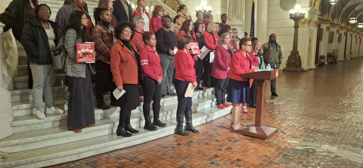 Press conference begins in support of PA'S 50,000 Children &amp; Youth Experiencing Homelessness  <a href="/hope_phl/">HopePHL</a> <a href="/VYHouse/">Valley Youth House</a> @ecych_pa <a href="/SpotlightPA/">Spotlight PA</a> <a href="/JoshShapiroPA/">Josh Shapiro</a>