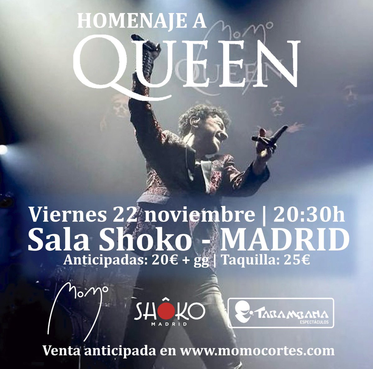momocortes's tweet photo. HOMENAJE A QUEEN EN MADRID
TICKETS ⬇️⬇️⬇️
https://t.co/bR5F10147b https://t.co/JFB8wxivXx