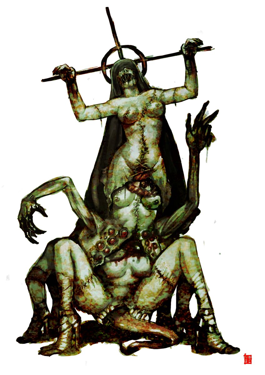 「Old spooky art!I got reminded of my horr」|+Absolum+のイラスト
