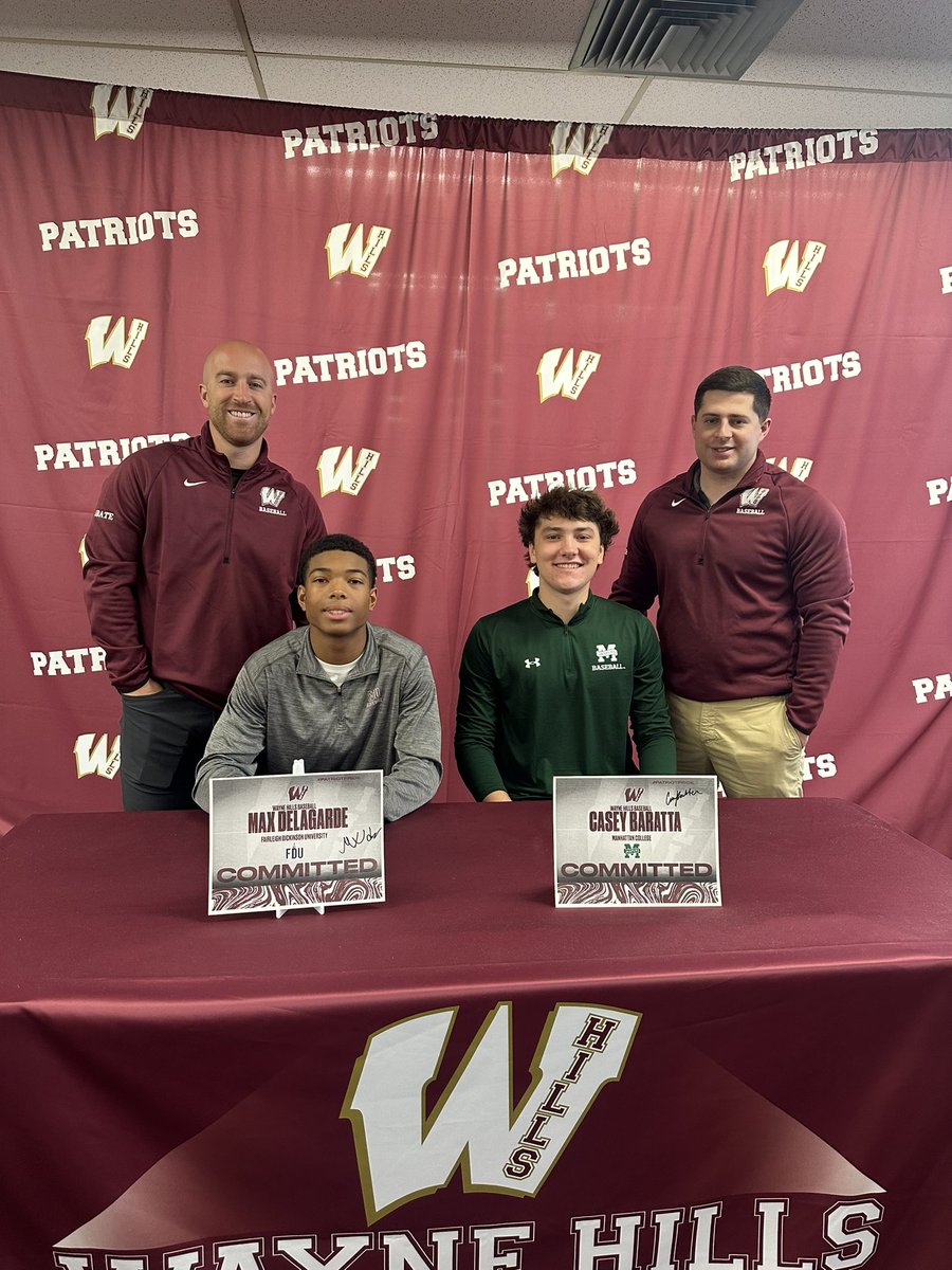 National Signing Day. I couldn’t be more proud of Max &amp; Casey. Great talents but even better people. #PratriotPride