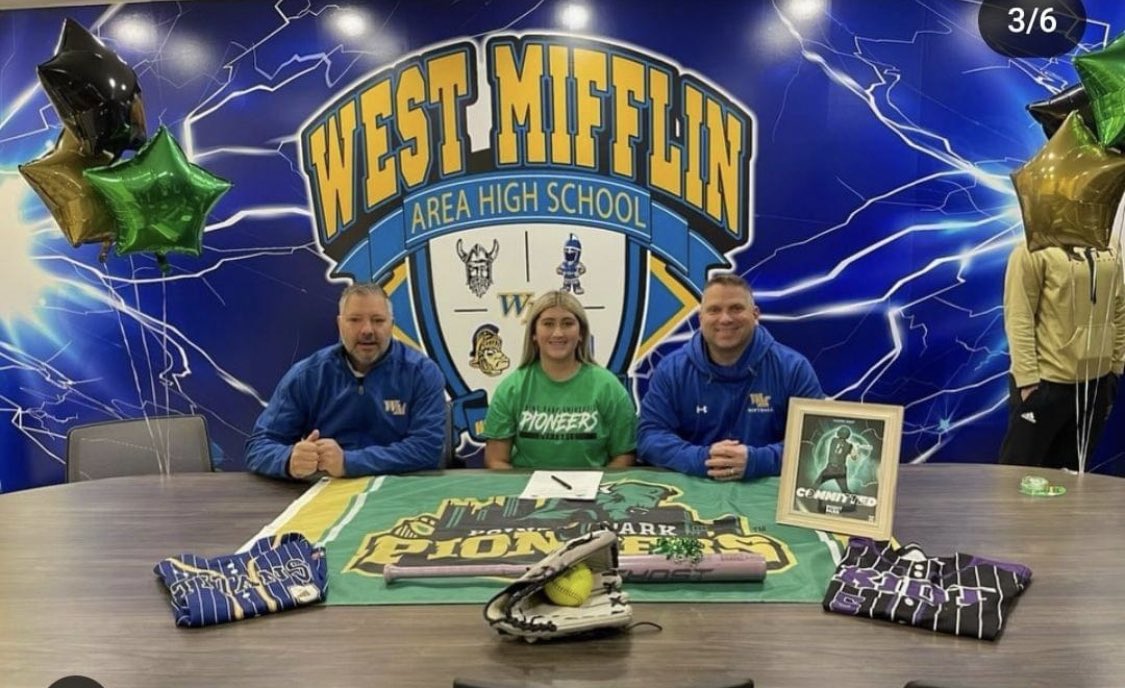 TITANS SOFTBALL (@wmtitansoftball) on Twitter photo Congratulations to senior Caleigh Ignat who will attend Point Park University to further her education and play softball as a Pioneer!!! Way to go Caleigh!!! <a href="/WestMifflinArea/">West Mifflin Area SD</a> <a href="/west_mifflin91/">West Mifflin Athletics</a>
๐ฅ๐ช๐พ๐ฅ๐ช๐พ๐ฅ๐ช๐พ Congratulations to senior Caleigh Ignat who will attend Point Park University to further her education and play softball as a Pioneer!!! Way to go Caleigh!!! <a href="/WestMifflinArea/">West Mifflin Area SD</a> <a href="/west_mifflin91/">West Mifflin Athletics</a>
๐ฅ๐ช๐พ๐ฅ๐ช๐พ๐ฅ๐ช๐พ
