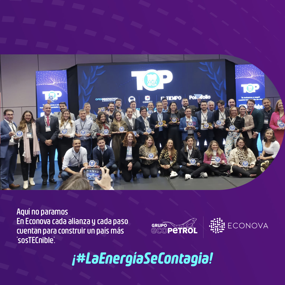 Red_econova's tweet image. Gracias al trabajo de @Red_econova , @ECOPETROL_SA brilló en el Ranking #100OpenStartups 2024. Entre Grupo Bolívar (@SegurosBolivar ), @Comfama y más. Seguimos demostrando que la innovación se contagia y se multiplica. ¡Y vamos por más! #LaEnergíaSeContagia ⚡#SosTECnibilidad®️…