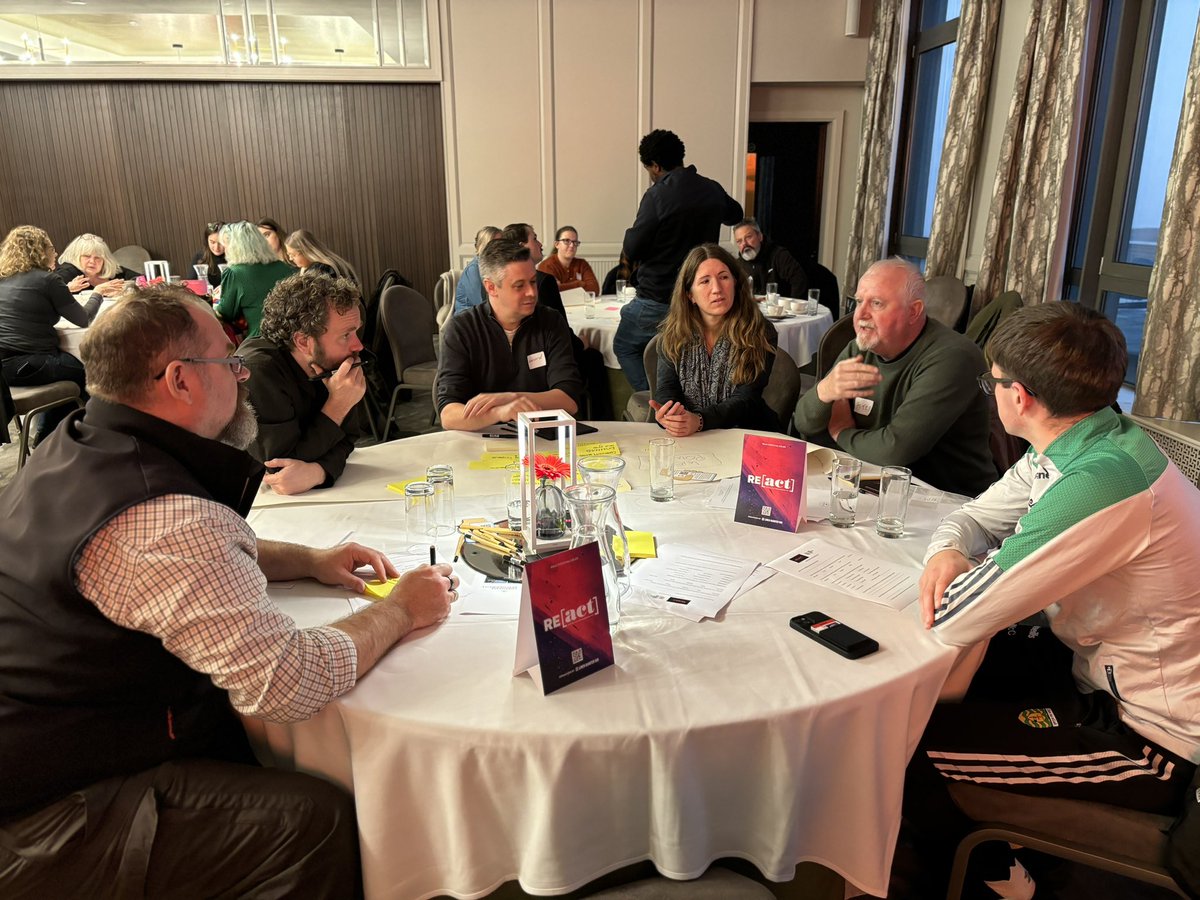 playthinkbrink's tweet photo. Great #REact24 festival session on #whatshouldthiscitydo - top talks & great audience engagement with @chrisnorniron @cheekylee23 @Ciaranovic Gerard Carlin & @FundTheNINE co-hosted with @ClimateCoCentre. Thanks to @LinenQuarterBID https://t.co/2cYMiVfTgD