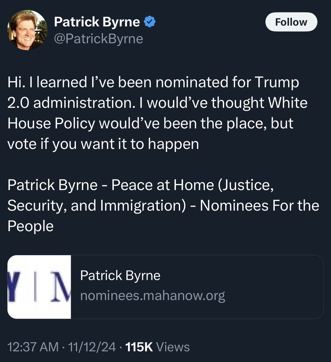 shadygrooove's tweet photo. Known @GenFlynn psyop funder Patrick Byrne sucks at psyops. 🤣

@xAlphaWarriorx 
@BrainStorm_Joe 

Your boy is killin it out here… https://t.co/di0hc2eegF
