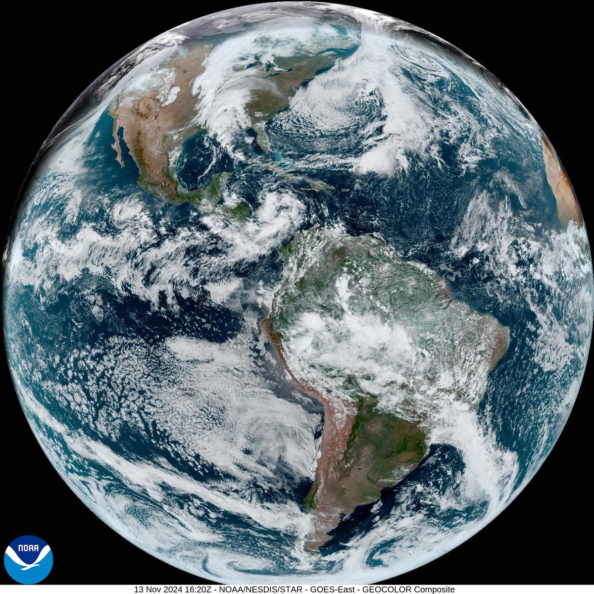 Earth captured from Space just 20 minutes ago...