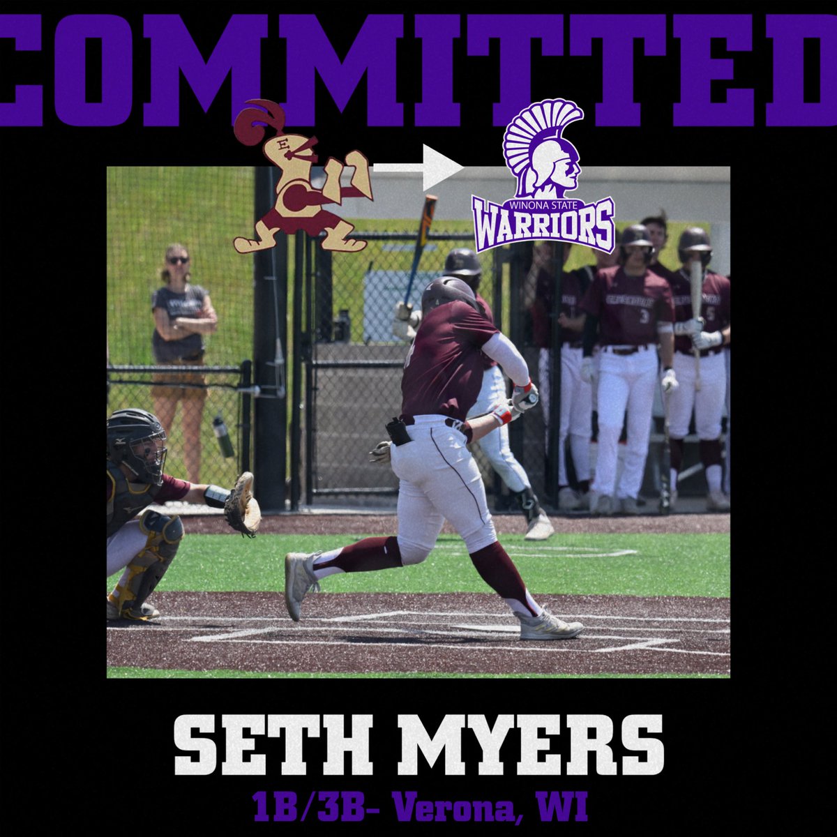 Verona, WI ➡ Winona, MN

We are thrilled to add Seth Myers to the roster!!