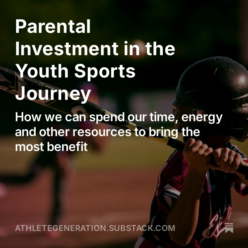 Key considerations and some principles to help parents with a strategy to ensure that the resources they invest in their kid's youth sports participation actually benefit their long-term development 👇

Full read free to access via linktree in bio