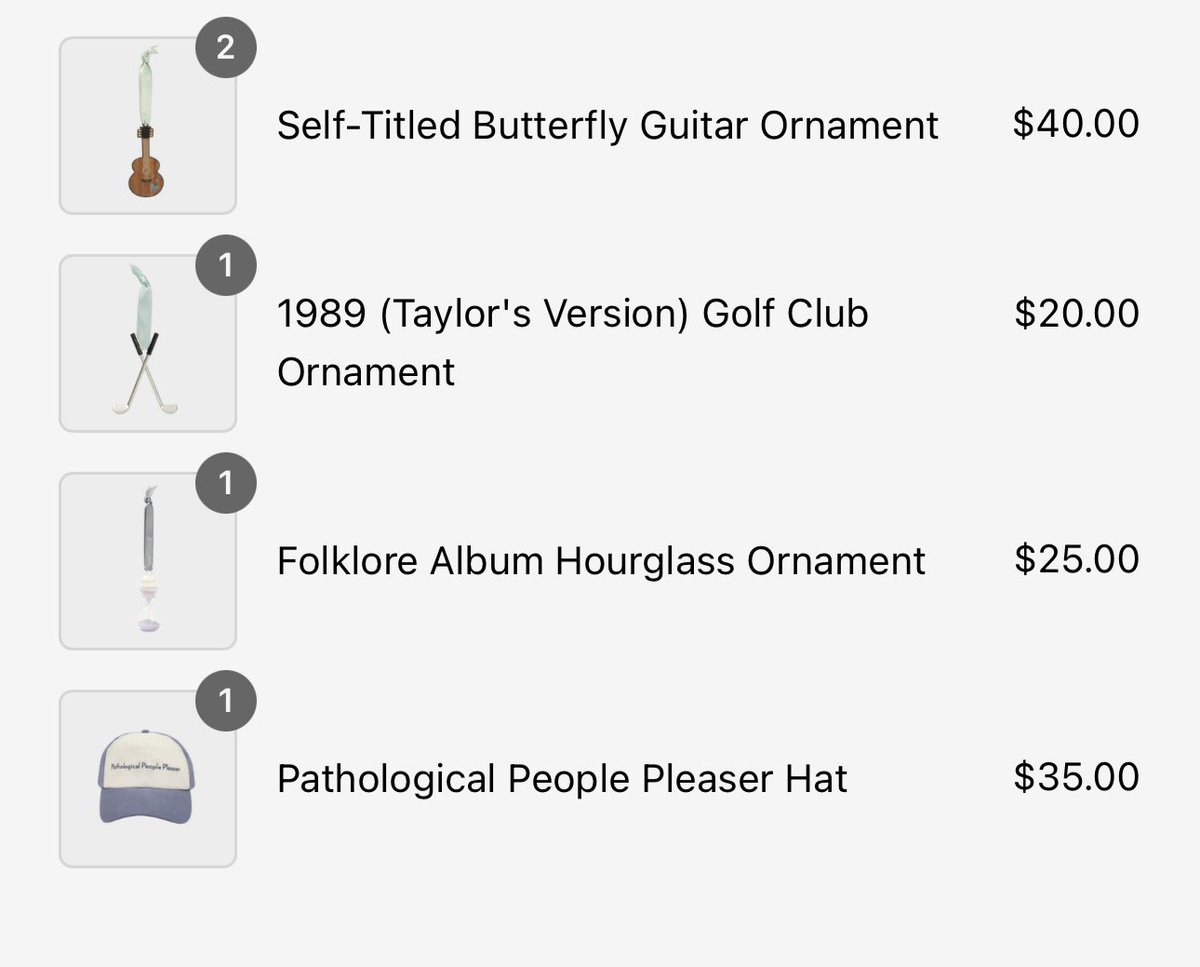 Just bought my favorite new hat and some new ornaments for the girls. Can’t wait to wear my new hat when it arrives. <a href="/taylornation13/">Taylor Nation</a> #TSTheHolidayCollection
