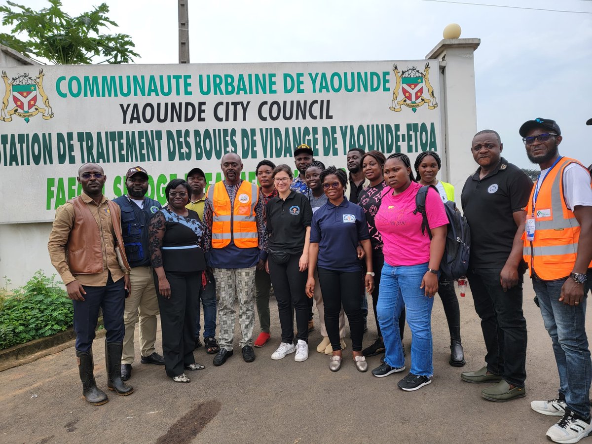 RDWB_Cameroon's tweet photo. 🚀 Keeping up the momentum at the Latrine Design and Construction #LDC Workshop! Day 2 was packed with creative indoor exercises and an enlightening exclusive tour at the Faecal Sludge Treatment Plant #FTSP in ETOA, Yaoundé. 🌟💡 #Innovation #Sustainability #LDC 
@cawst https://t.co/T0guWwhMSU