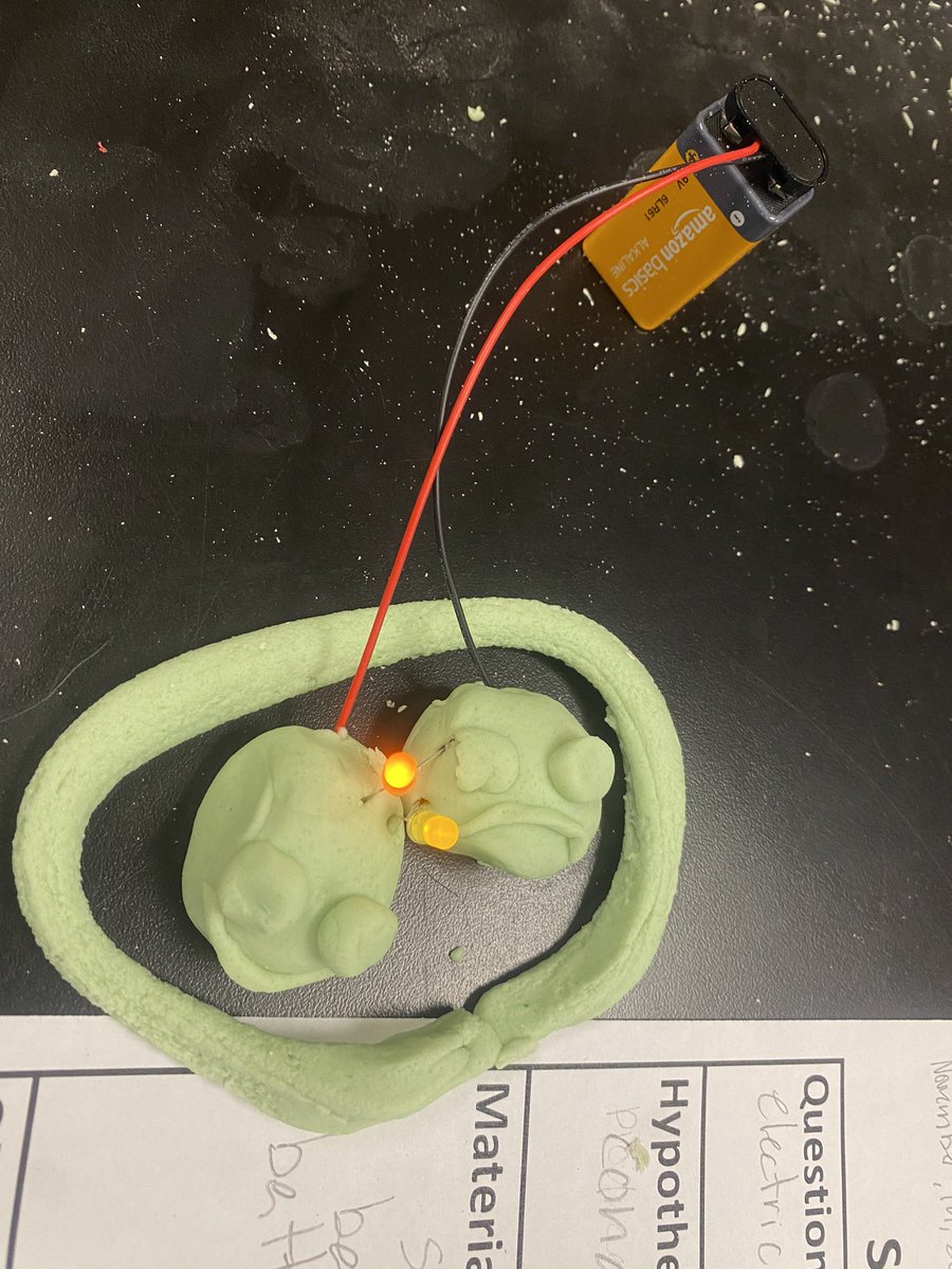 KSATSarahSpivey's tweet photo. #ScienceWithSarah Salt Dough Circuits 🍞💡
What an amazing morning with @SanAntonioZoo and the 5th graders of @SAISDHawthorne!
We made circuits using homemade Play-Doh! Make sure to check out the experiment and do it at home with your kiddos!
DETAILS ➡️ https://t.co/oKGAO5sr53 https://t.co/ZQbgzByz6v