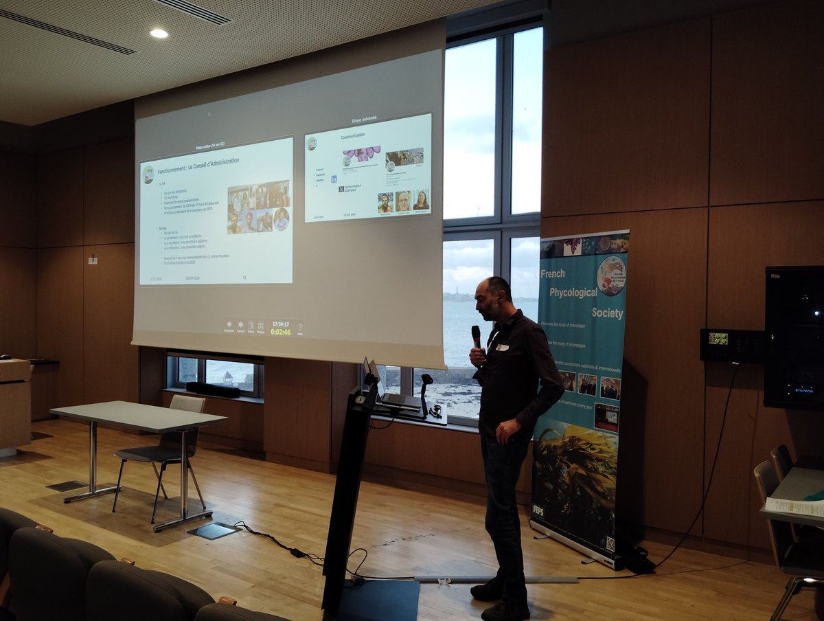 Place à l'assemblée générale de la SPF, avec la présentation des projets pour 2025 #JSPF2024 <a href="/SBRoscoff/">Station Biologique de Roscoff</a>