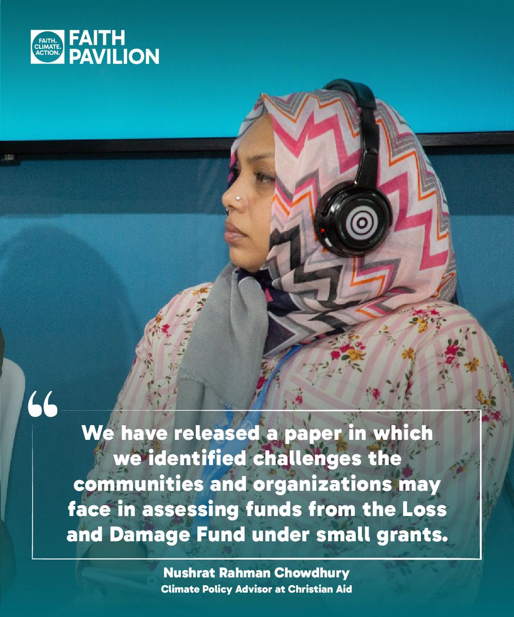 faithpavilion's tweet photo. 🌍🌱✨ Key quotes from Session 3 of Day 2 of the Faith Pavilion at COP29, 'Accessibility and Utility of Loss and Damage Funding for Community Resilience: Advocating Local Accountability Mechanisms' 🌍🌱✨

#FaithPavilion 
#FaithPavilionCOP29
 #FaithClimateAction
 #FaithAtCOP29 https://t.co/kPzF3qimoQ