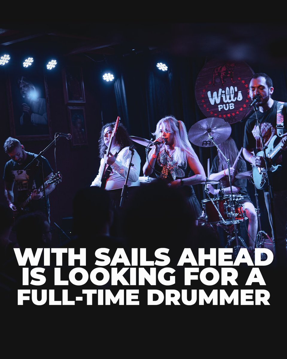 withsailsahead's tweet image. It's official, we are actively looking for the next drummer of With Sails Ahead 🫡

If everyone RTed this our future drummer might find us sooner than later 🫶