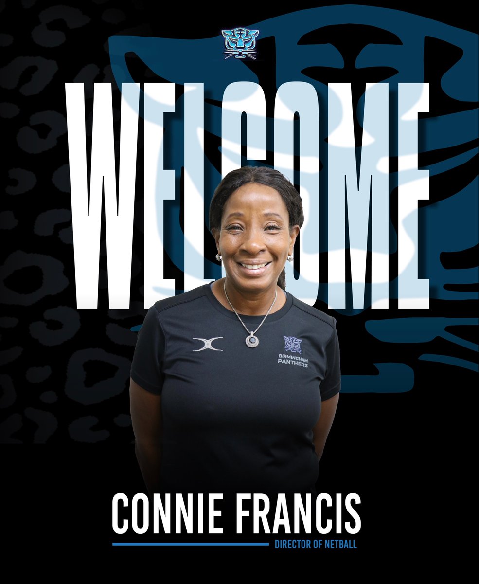 ANNOUNCEMENT 📢

Please join us in welcoming Connie Francis as the Director of Netball for the Birmingham Panthers 🐾

Welcome, Connie 💙

Read the full story here: bit.ly/ConnieFrancisP…