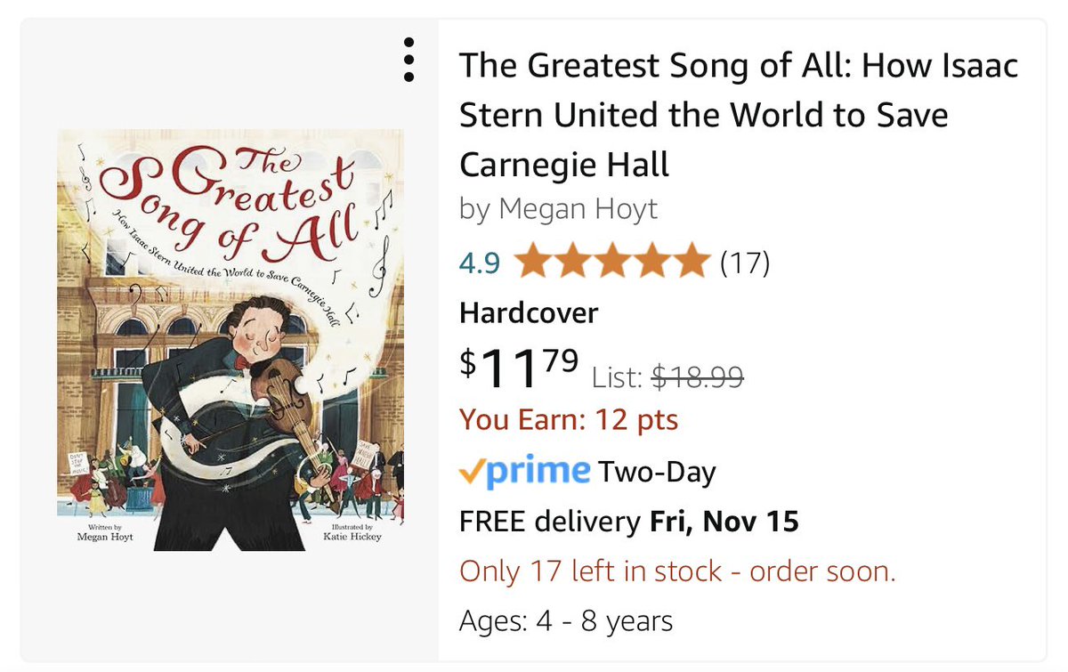 Three of my books are deeply discounted right now on Amazon just in time for the holidays! Check out these heroes and role models for the kids in your life. 🚂🚵🏻‍♀️🎻#picturebooks 

Bartali's Bicycle: The True Story of Gino Bartali, Italy's Secret Hero a.co/d/8aIR1zk